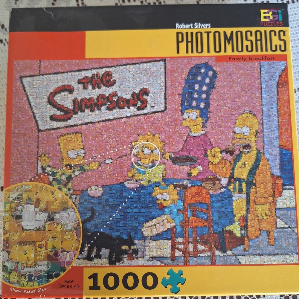 The Simpsons Photomosaic Puzzle